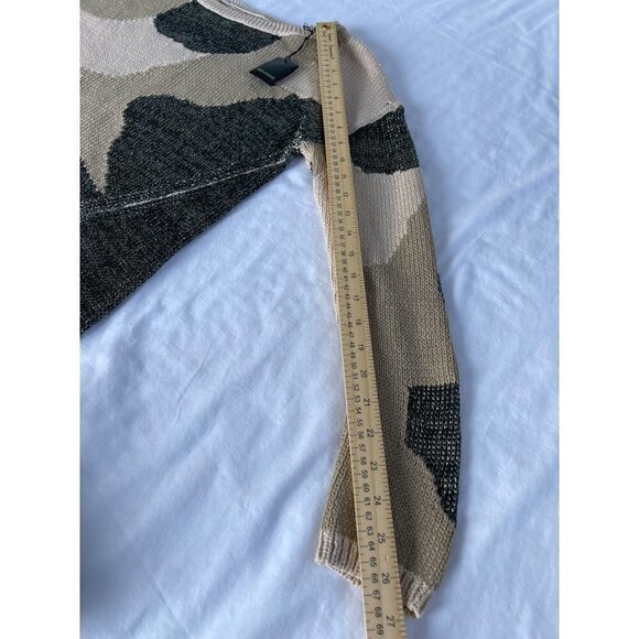 Zadig & Voltaire SZ S Master Camo Knit Mesh Sweater Asymmetrical NWOT - Picture 15 of 16